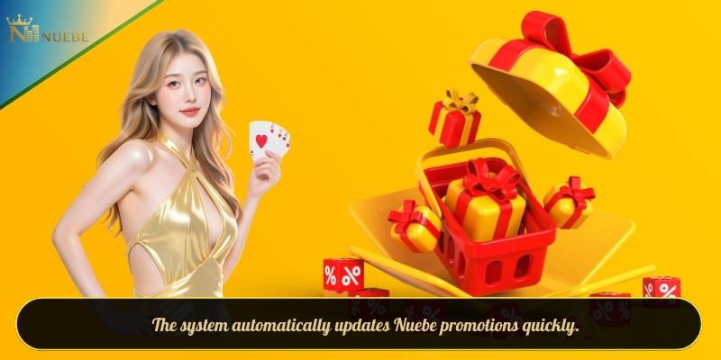 The system automatically updates Nuebe promotions quickly