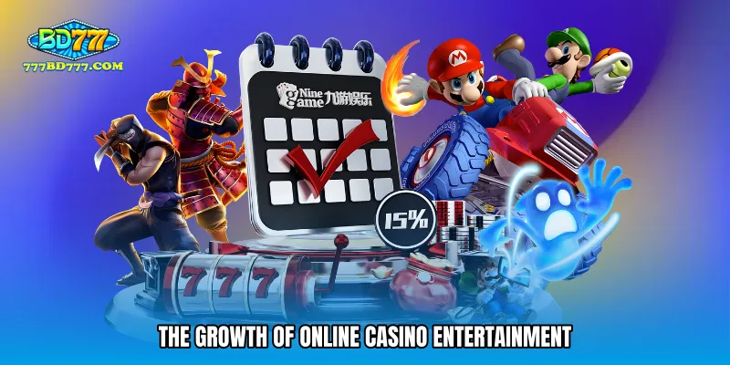 The growth of online casino entertainment