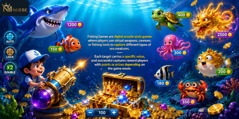 PLAYTIME Fishing Games are digital arcade-style games